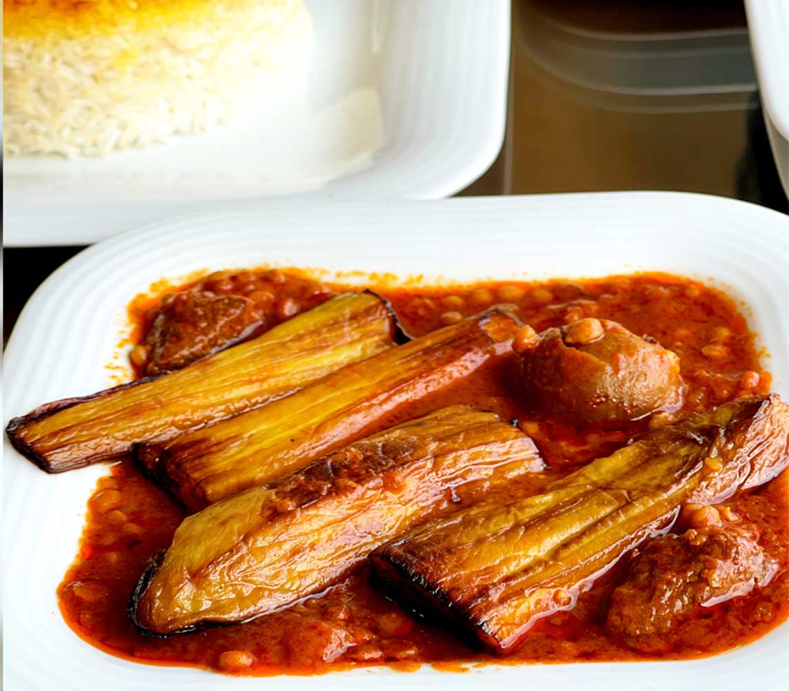 Eggplant stuffing stew