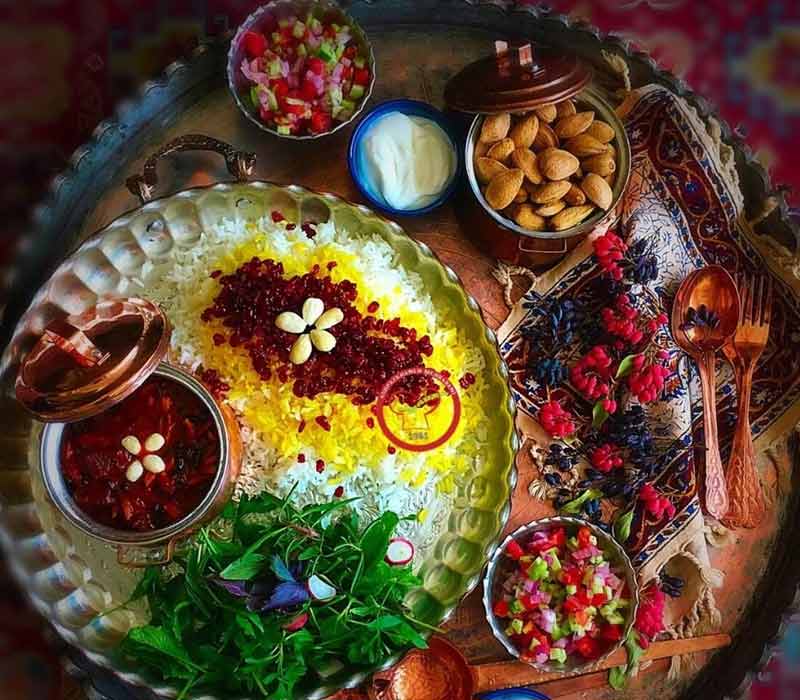 Kermanshahi slice stew in the best restaurant in Rasht