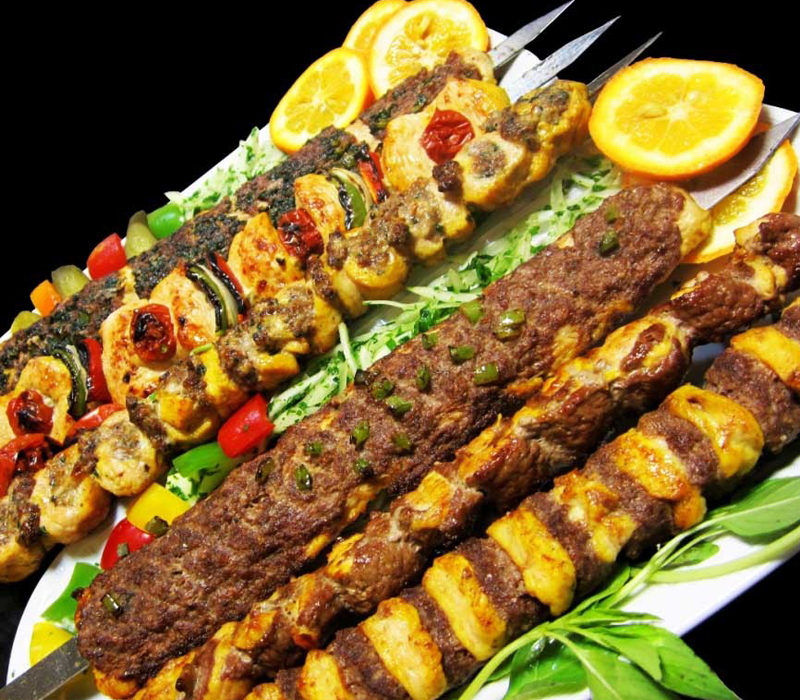 Popular types of Iranian style kebabs