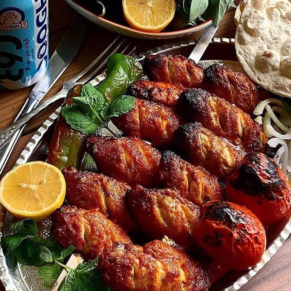 kebab Roast the wings and shoulders
