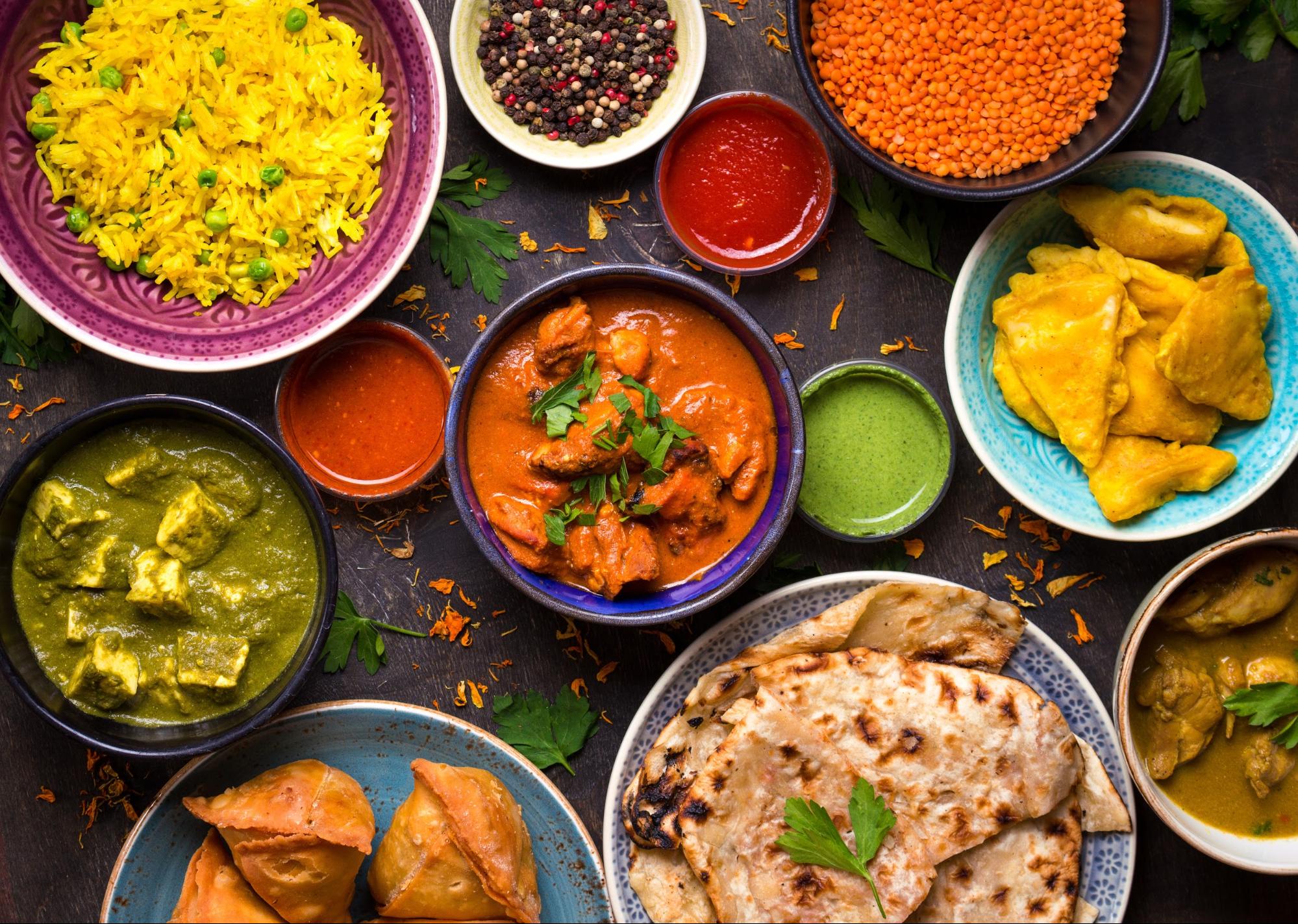 معرفی غذاهای محبوب هندی