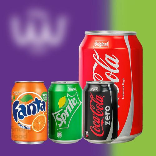 canned soda