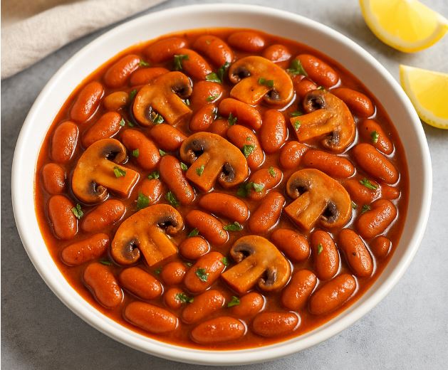 Mushrooms with Beans