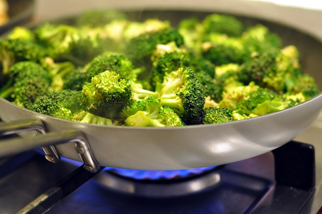 Steaming Broccoli
